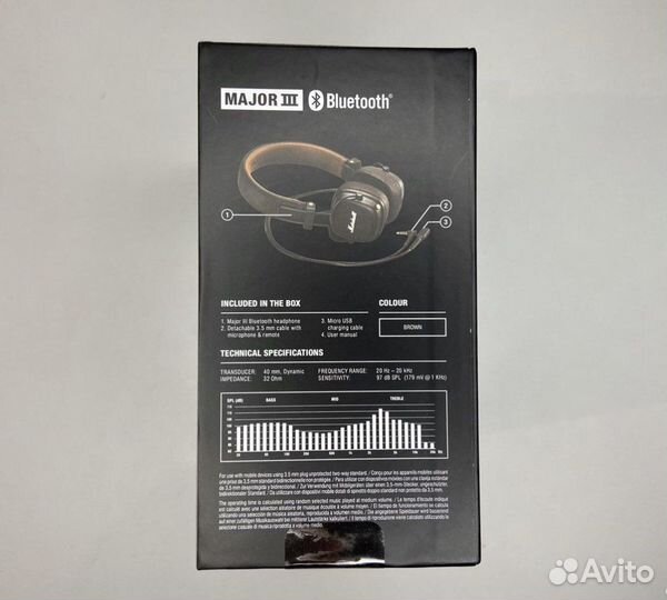 Наушники marshall major 3 bluetooth