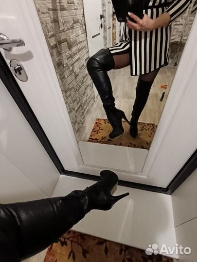 Ботфорты на каблуке 37