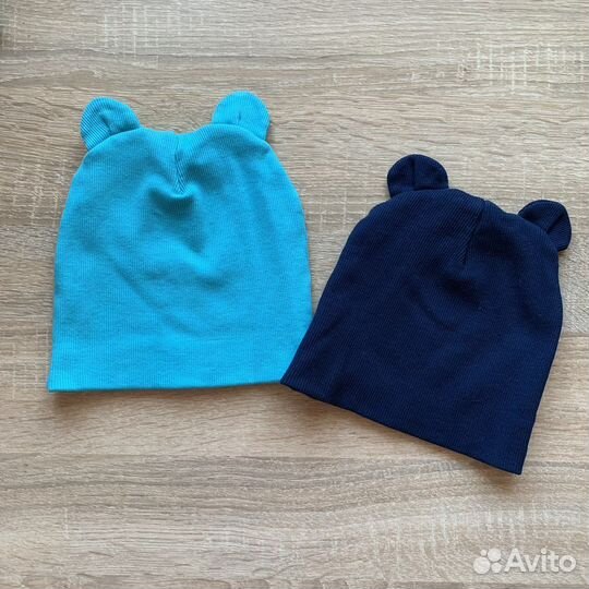 Шапка хлопковая двойная на теплую осень