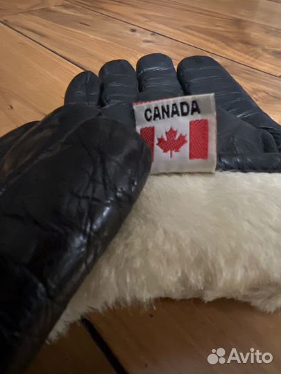 Мужские кожаные перчатки на меху