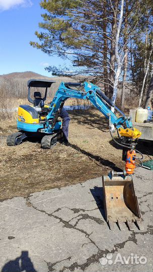 Услуги мини экскаватора ямобура
