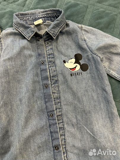 Джинсовая рубашка hm