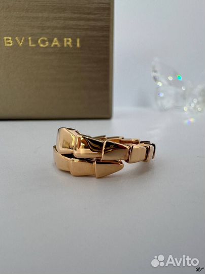 Кольцо женское bvlgari, без вставок