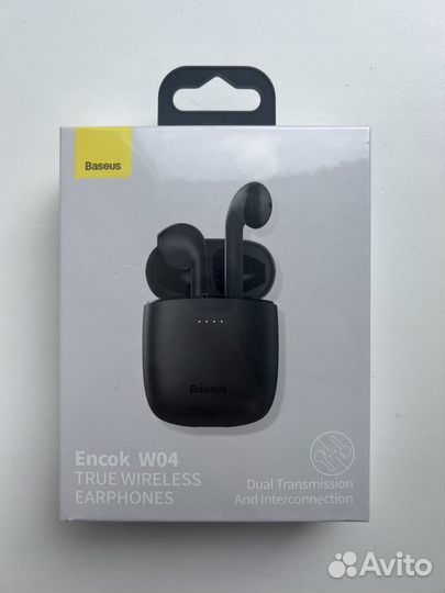 Беспроводные наушники Baseus Encok W04 (новые)