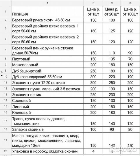 Веники для бани березовый опт заказ от 5 дней