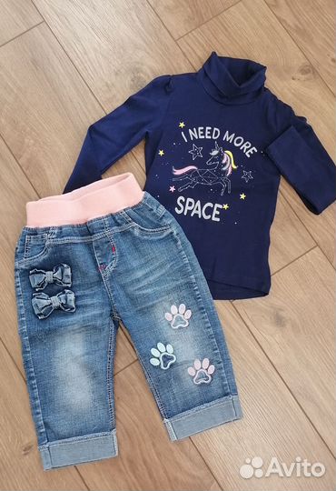 Вещи пакетом на девочку 80-86