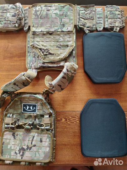 Бронежилет тактический, военный, с пластинами бр5