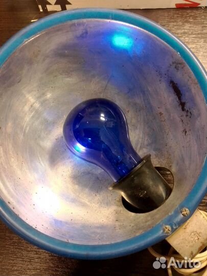 Синяя лампа рефлектор минина