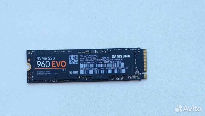 SSD Samsung 960 M.2 500Gb