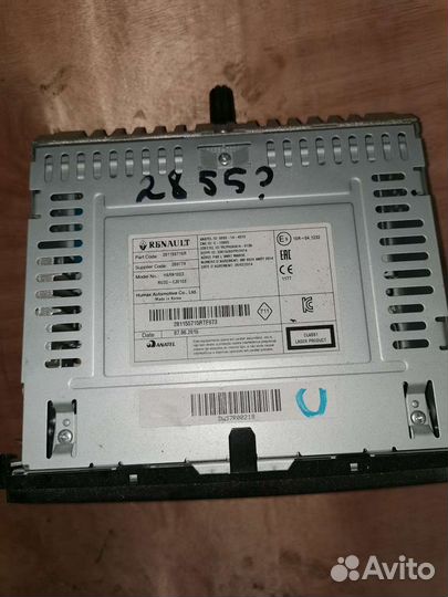 Штатная магнитола рено