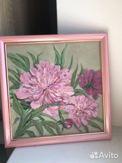 Картина маслом цветы