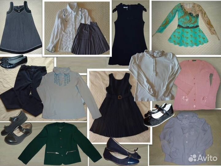 Школьная форма: сарафаны, брюки, блузки р.122-134