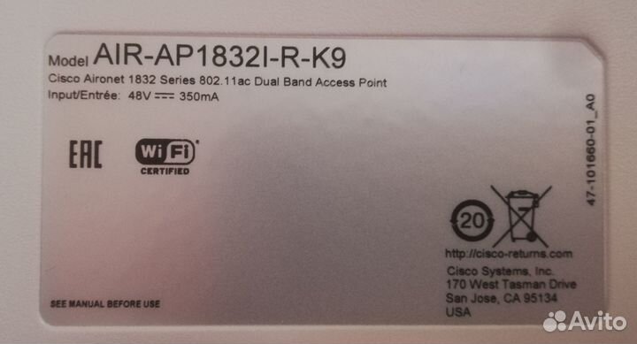 AIR-AP1832I-R-K9 Cisco wifi