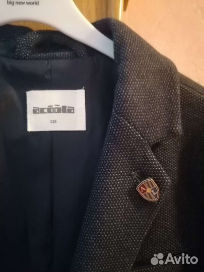 Пиджак для мальчика 122 128