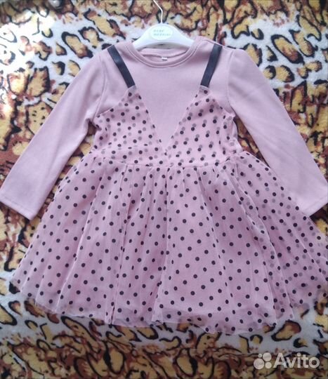 Нарядное платье для девочки 2-3года(размер30)