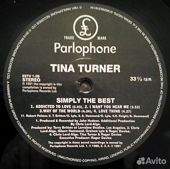 Tina Turner - Simply The Best (0190295378134)