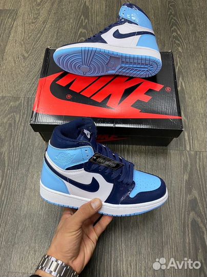 Кроссовки Air Jordan 1 Blue Chill (36-45)