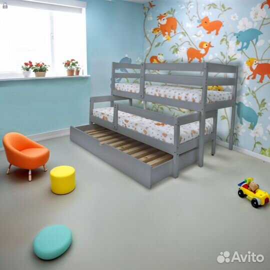 Кровать детская двухярусная