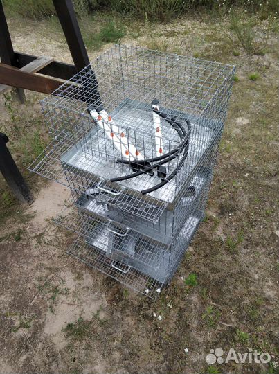 Клетка для перепелов 3-ярусная оцинкованная