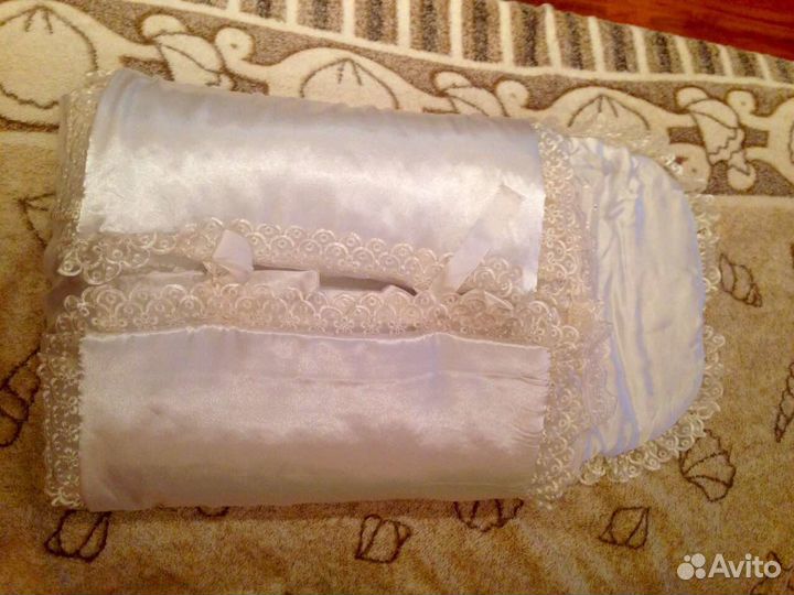 Конверт на выписку белый (жемчужный)