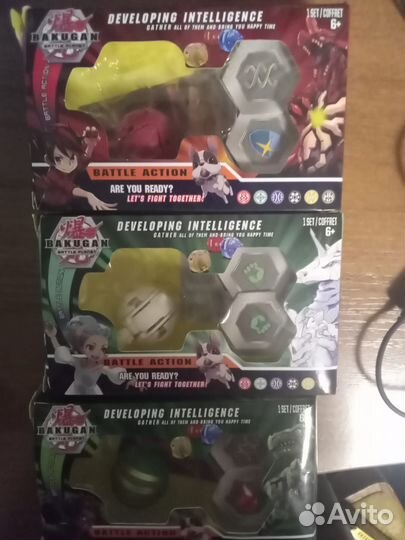 Бакуганы с картами Bakugan Набор 5 шт
