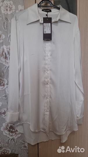 Шелковая рубашка женская 48 50