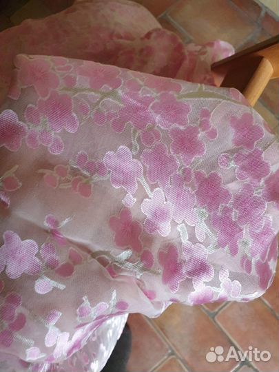 Ткань из натурального шелка отрез 4,4х1,15м