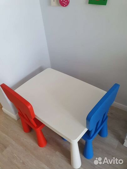 Стол и 2 стула Маммут Икеа