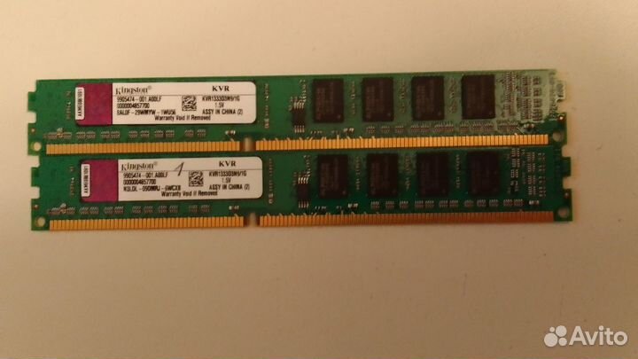 Оперативная память DDR2, DDR3 Kingston, Samsung