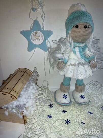 Куколки интерьерная вязаная