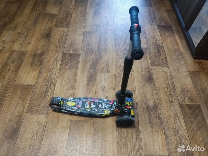 Самокат трехколесный детский TechTeam Tiger print