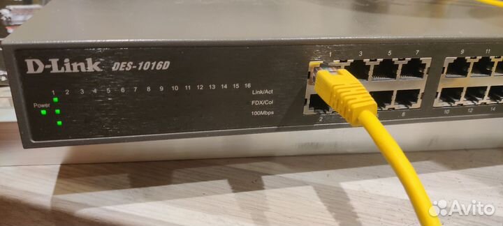 Сетевой коммутатор D-Link DES-1016D ver: D4