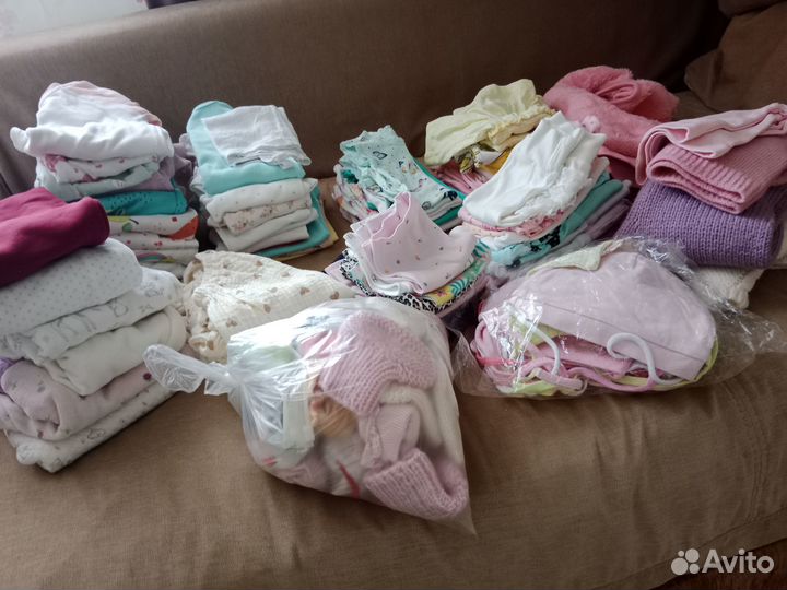 Детские вещи для девочки 0-6 мес