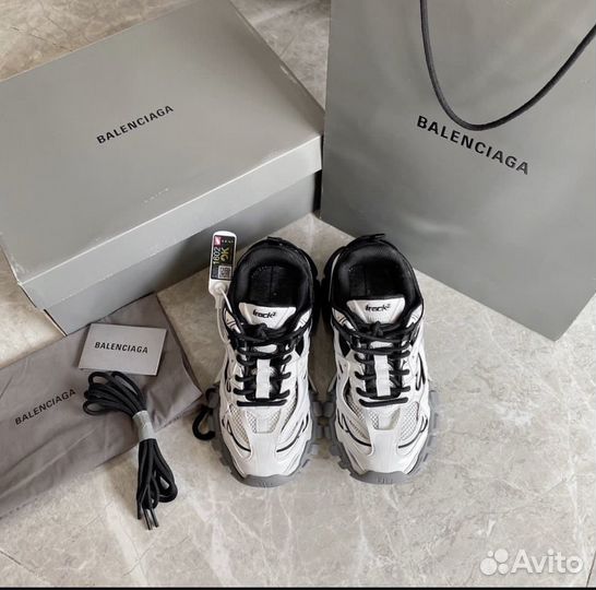 Balenciaga Track 2 Sneaker Black & White Кроссовки