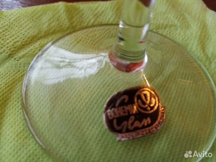 Фужеры богемское стекло