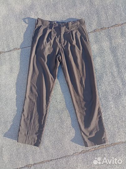 Мужские брюки с защипами черные H&M W31 (M)