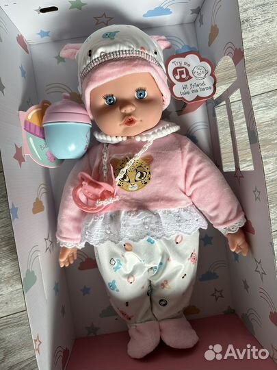 Кукла пупс со звуком новая