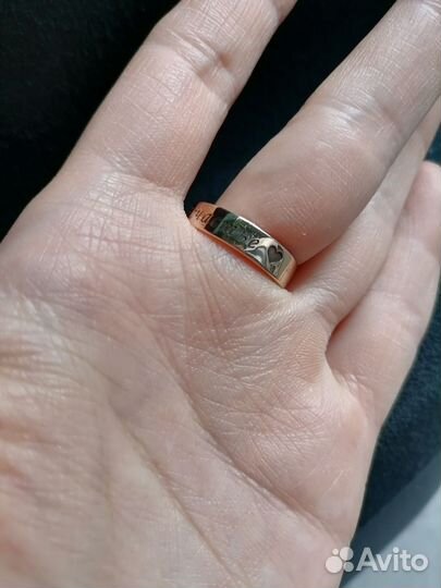 Серебряное кольцо позолоченное