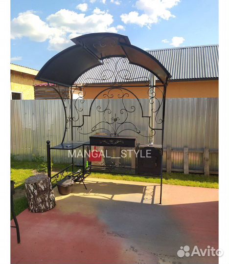 Мангал с крышей