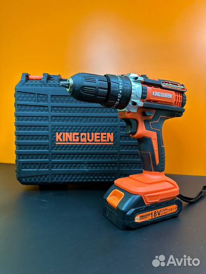 Шуруповерт kingqueen 18В щеточный ударный KQ-101