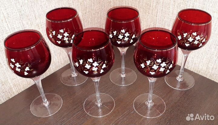 Бокалы богемский хрусталь