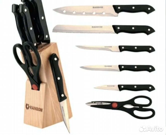 Набор ножей на подставке. Новый