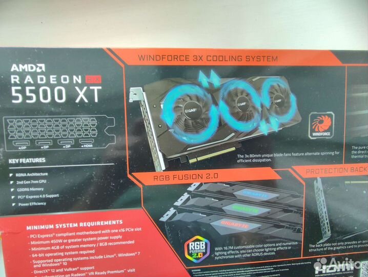 Radeon RX 5500 XT gaming OC 4Gb
