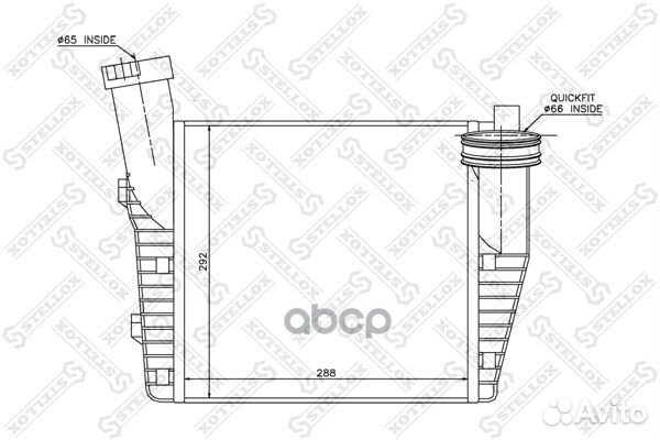 10-40083-SX интеркулер левый VW Touareg 3.0TDi