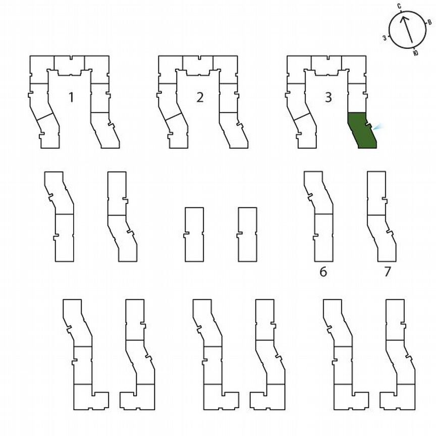2-к. квартира, 43,2 м², 1/3 эт.