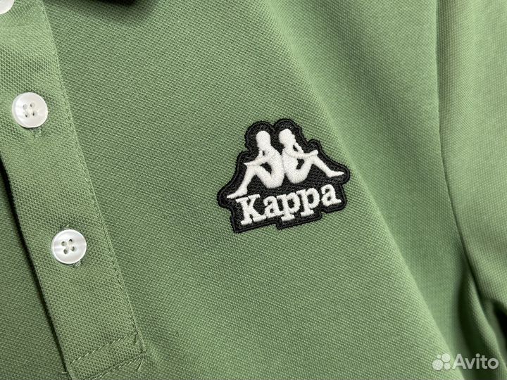 Поло мужское Kappa 46-56 зеленый