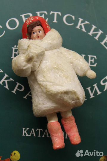 Ватная ёлочная игрушка 