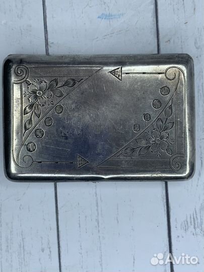 Портсигар серебро 84 пробы