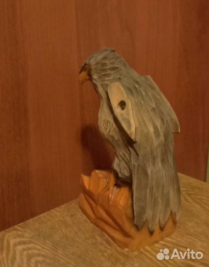 Резной деревянный орёл. 1967 год. Ручная работа