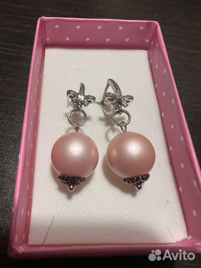 Серьги жемчуг